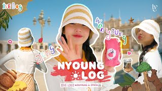 IVE LOG WONYOUNG in SPAIN 🐰  NYOUNG LOG [upl. by Ruelu]