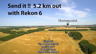 HGLRC Rekon 6  52 km one way  FPV long range [upl. by Petunia850]