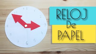 COMO HACER UN RELOJ DE PAPEL [upl. by Phyl170]