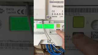 How to read electric smart meter  Landis Gyr E470 Type 5424 Eon [upl. by Adorl]