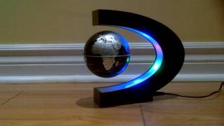 Review of the C shape LED World Map Magnetic Floating Globe [upl. by Radmilla]