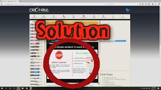 Adblock detected Cricfree FIX December 2016 [upl. by Della165]