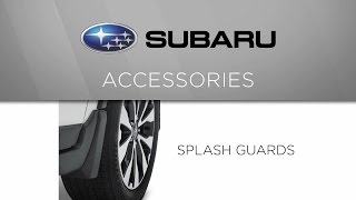 Genuine Subaru Accessory  Splash Guards [upl. by Crain]