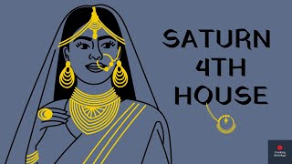 Saturn in 4th House in Vedic Astrology Saturn in the Fourth House [upl. by Willem]