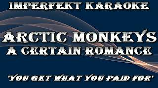 Arctic Monkeys karaoke  A Certain Romance [upl. by Adrahs]