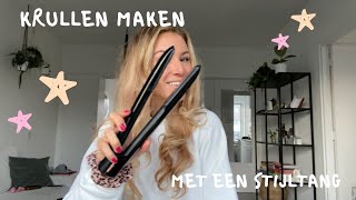 Krullen maken met een stijltang  TUTORIAL [upl. by Nisse]