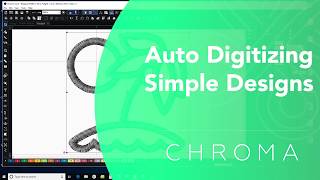 Auto Digitizing a Simple Design or Logo Inspire Plus Luxe  Chroma Digitizing Software [upl. by Postman416]