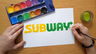 How to draw the SUBWAY logo [upl. by Forsyth]