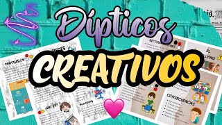 Dípticos Creativos  WORD📑 [upl. by Aleekahs]