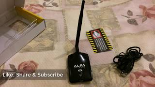 Unboxing ALFA AWUS036NHA  Wireless N WiFi USB Adapter  Atheros AR9271 [upl. by Stucker673]