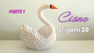 CISNE ORIGAMI 3DPRIMERA PARTEpaso a paso [upl. by Schertz]