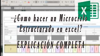 ¿Como hacer un Microciclo Estructurado en excel Explicación completa [upl. by Nohshan]