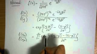 Minimal Sufficient Statistics for Normal Gaussian distribution [upl. by Garmaise481]