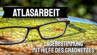 Atlasarbeit  Gradnetz  Lagebestimmung  Entfernung berechnen [upl. by Aiderfla]