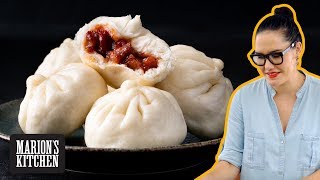 Foolproof Chinese Steamed BBQ Pork Buns At Home  Marions Kitchen [upl. by Ainessej]