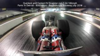 Quickest and Fastest EV Dragster 724 186mph [upl. by Estus]