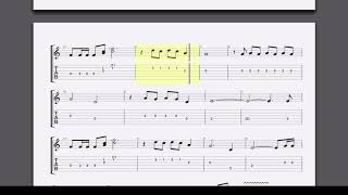 Geronimo by The Shadows Guitar Lesson tab and score video with downloadable PDF and GP5 file [upl. by Rihsab]