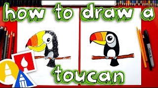 How To Draw A Cute Cartoon Toucan [upl. by Favata696]