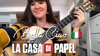 Bella Ciao para Guitarra por Paola Hermosín  La Casa de Papel [upl. by Atiuqam596]