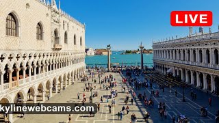 🔴 Live Webcam from Piazza San Marco  Venice [upl. by Dnomayd]