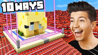 10 Ways to PRANK Briannas Impossible Minecraft House Preston [upl. by Aihtebat408]