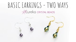 Learn to make simple earrings  the right way [upl. by Hamirak]