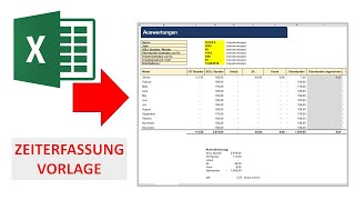 ZeiterfassungVorlage für Mitarbeiter in Excel I Excelpedia [upl. by Nnaoj]