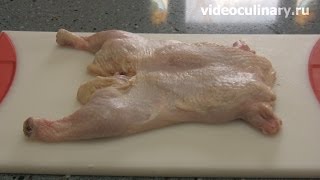 Удаление костей из курицы от httpvideoculinaryru [upl. by Thebault]