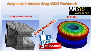 Axisymmetric Analysis using ANSYS Workbench [upl. by Zined]