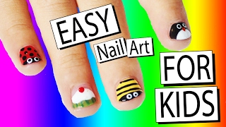 5 Easy Nail Art Designs For Kids  Nailed It NZ [upl. by Brosine951]