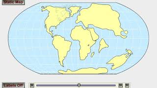 Pangea and Continental Drift 2 Animation [upl. by Woodman]