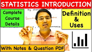 Statistics introduction definition and uses [upl. by Emyaj280]