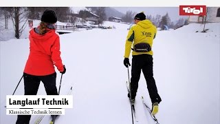 Langlauf Technik – Langlauf Klassisch lernen [upl. by Attolrac]