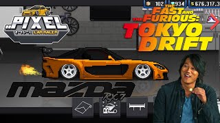 PIXEL CAR RACER  10000000 HANS MAZDA RX7 [upl. by Marne]