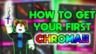 How to get your FIRST CHROMA  Roblox MM2 [upl. by Aidyn]