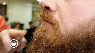 Master Barber Shows How to Give the Ultimate Beard Trim [upl. by Yrruc]