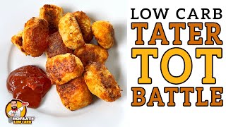 Low Carb quotTATER TOTquot Battle  The BEST Keto Veggie Tot Recipe [upl. by Zack]