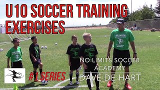 Soccer Concept Training Passing and Movement Exercises  U10 Players [upl. by Ojillek]