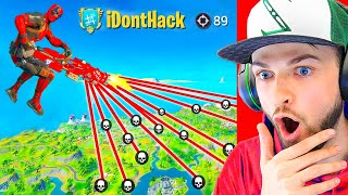 AIMBOT HACKER in Fortnite is INSANE CRAZY HACKS [upl. by Atilrep218]