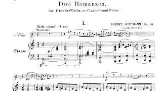 Robert Schumann Drei Romanzen Op 94 1849 [upl. by Quentin]