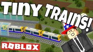 I BUILT A TINY RAILROAD  Roblox  Itty Bitty Railway  Gameplay  Tutorial [upl. by Muirhead]