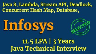 Java 8 Streams Concurrent Hashmap  Infosys Java Interview [upl. by Osborne]