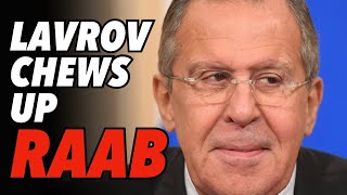 Russias Lavrov Chews UP UKs Raab in Fiery Call [upl. by Draneb]