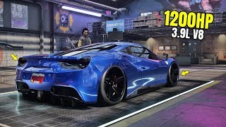 Need for Speed Heat Gameplay  1200HP FERRARI 488 GTB Customization  Max Build 400 [upl. by Enelyw843]