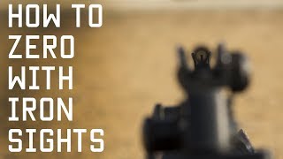 How to Zero With Iron Sights  Shooting Techniques  Tactical Rifleman [upl. by Alehcim]