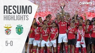 Highlights  Resumo Benfica 50 Sporting Supertaça Cândido de Oliveira [upl. by Esele890]