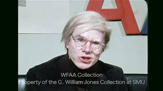 WFAA Interview with Andy Warhol [upl. by Romine]