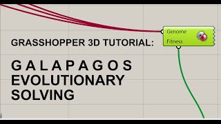 Grasshopper Generative Design Tutorial Galapagos  Evolutionary Solving [upl. by Adnara]