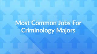 12 Jobs for Criminology Majors [upl. by Ahseekan]