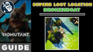 Area Objectives Brokenboat Superb Loot Location in Biomutant Items [upl. by Nylecsoj]